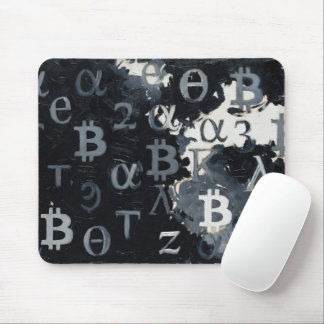 Symbolen van Bitcoin (Stijl: 11) Laptophoes Muismat