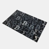 Symbolen van Bitcoin (Stijl: 12) Deurmat (Schuin)