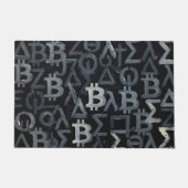 Symbolen van Bitcoin (Stijl: 12) Deurmat (Voorkant)