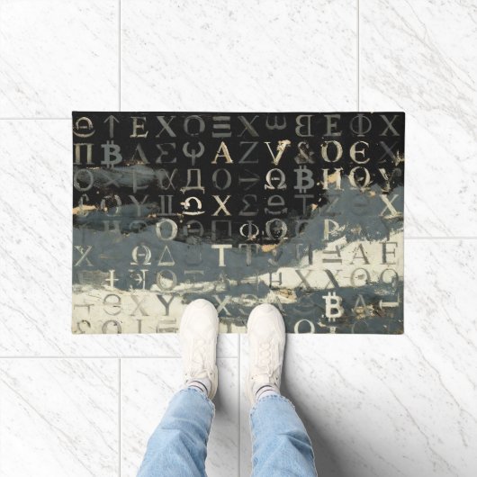 Symbolen van Bitcoin (Stijl: 14) Deurmat (Binnen)