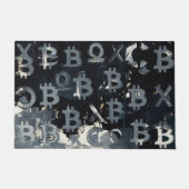 Symbolen van Bitcoin (Stijl: 15) Deurmat (Voorkant)