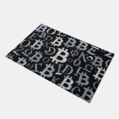 Symbolen van Bitcoin (Stijl: 1) Deurmat (Schuin)