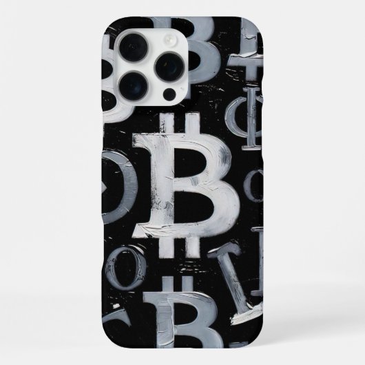 Symbolen van Bitcoin (Stijl: 1) iPhone Hoesje (Achterkant)