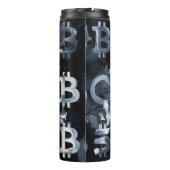 Symbolen van Bitcoin (Stijl: 2) Thermosbeker (Achterkant)