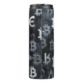 Symbolen van Bitcoin (Stijl: 7) Thermosbeker (Achterkant)