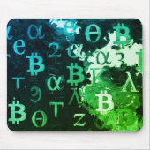 Symbolen van Bitcoin (Stijl: Winst Groen - 11) Muismat (Voorkant)