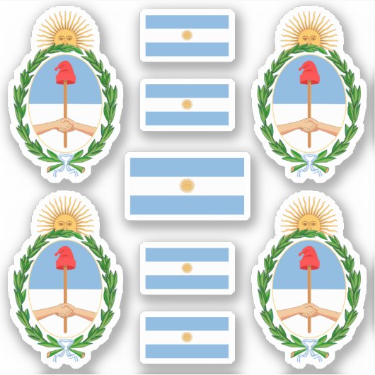 Symbolen van de Argentijnse staat / wapenschild en Sticker (Voorkant)