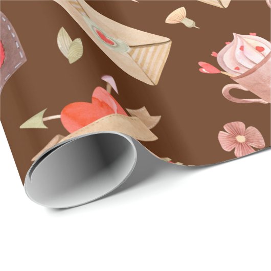 Symbolen van de Liefde Cadeaupapier (Rol Hoek)