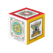 Symbolen van de Schepping-energie Lering Kubus (Voorkant hoekig)