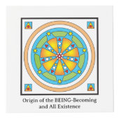 Symbolen van de Schepping-energie Lering Kubus (Voorkant)