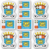 Symbolen van de staat Saint-Pierre / wapenschild e Sticker (Voorkant)