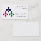 Symbolen van de vlooienlijst visitekaartje (Voorkant / Achterkant)