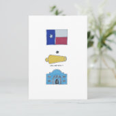 Symbolen van het Briefkaart Texas (Staand voorkant)