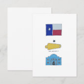 Symbolen van het Briefkaart Texas (Voorkant / Achterkant)