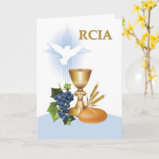 Symbolen van het Sacrament van Gelukwensen RCIA de Kaart (Gele Bloem)