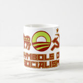 Symbolen van het socialisme koffiemok (Center)