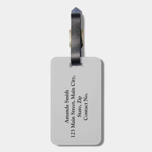 Symbolen van New York City Bagagelabel (Achterkant verticaal)