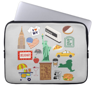Symbolen van New York City Laptop Sleeve