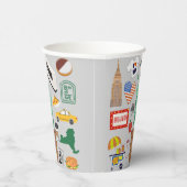 Symbolen van New York City Papieren Bekers (Rechts)