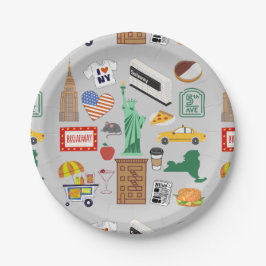 Symbolen van New York City Papieren Bordje