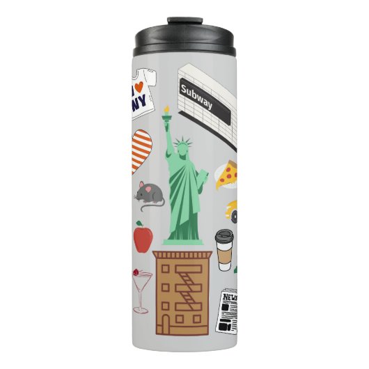 Symbolen van New York City Thermosbeker (Voorkant)