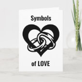 SYMBOLEN VAN (ONZE) LOVE OP ONS JUBILEUM KAART (Voorkant)