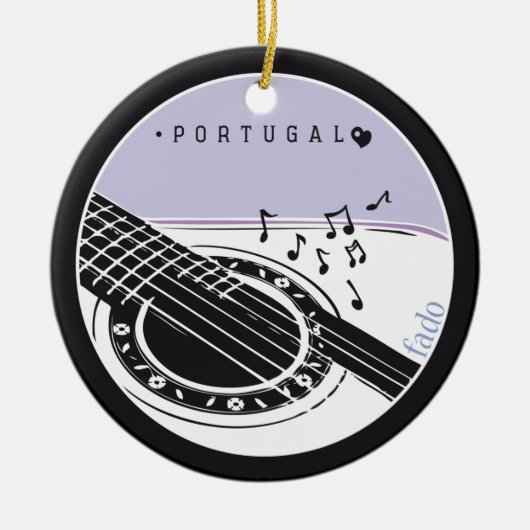 Symbolen van Portugal - FADO Keramisch Ornament (Voorkant)