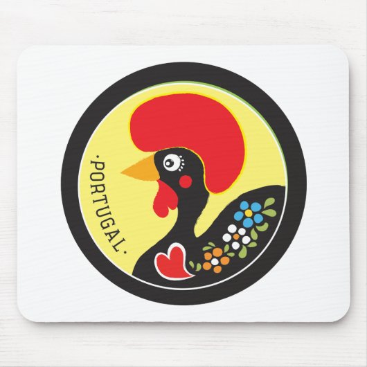 Symbolen van Portugal - Galo de Barcelos Muismat (Voorkant)