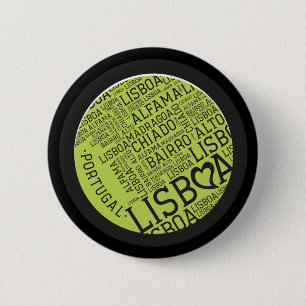 Symbolen van Portugal - Lissabon Lissabon Ronde Button 5,7 Cm