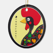 Symbolen van Portugal - Rooster Keramisch Ornament (Links)