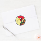 Symbolen van Portugal - Rooster Ronde Sticker (Envelop)