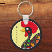 Symbolen van Portugal - Rooster Sleutelhanger (Voorkant)
