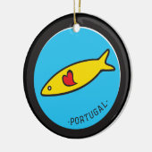Symbolen van Portugal - Sardine Nr. 02 Keramisch Ornament (Links)