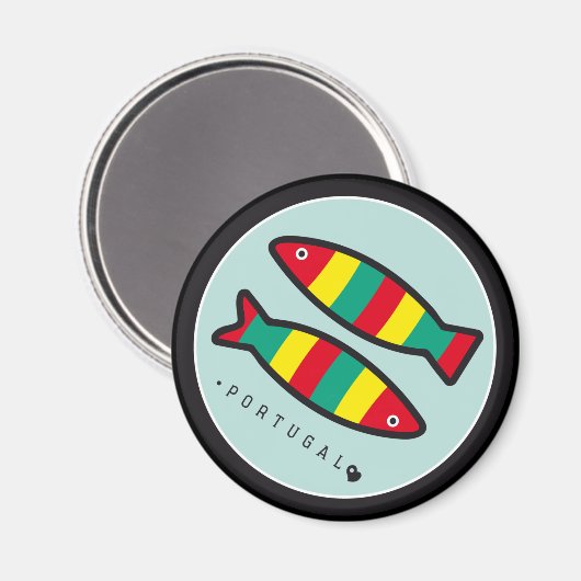 Symbolen van Portugal - Sardines Magneet (Voorkant / Achterkant)