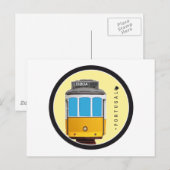 Symbolen van Portugal - Tram van Lissabon Briefkaart (Voorkant / Achterkant)