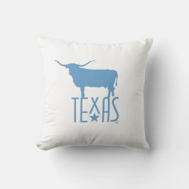 Symbolen van Texas, Longhorn blauw Kussen