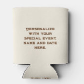 Symbolen van Texas, Longhorn, bruin Blikjeskoeler (Achterkant)