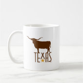 Symbolen van Texas, Longhorn, bruin Koffiemok (Links)