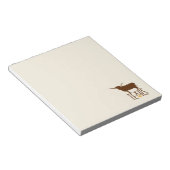 Symbolen van Texas, Longhorn, bruin Notitieblok (Schuin)