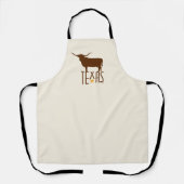 Symbolen van Texas, Longhorn, bruin Schort (Voorkant)