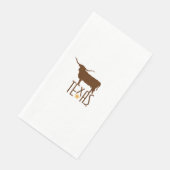 Symbolen van Texas, Longhorn, bruin Servet (Hoek)