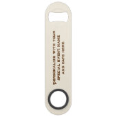 Symbolen van Texas, Longhorn, bruin Speed Flessenopener (Achterkant)