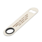 Symbolen van Texas, Longhorn, bruin Speed Flessenopener (Achterkant Gekanteld)