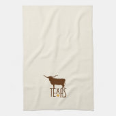 Symbolen van Texas, Longhorn, bruin Theedoek (Verticaal)