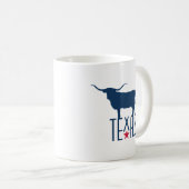 Symbolen van Texas, Longhorn, marine Koffiemok (Voorkant rechts)