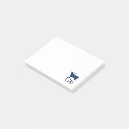Symbolen van Texas, Longhorn, marine Post-it® Notes (Schuin)