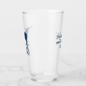 Symbolen van Texas, Longhorn, marineblauw Glas (Links)