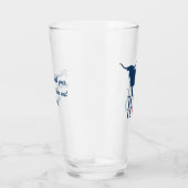 Symbolen van Texas, Longhorn, marineblauw Glas (Rechts)