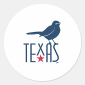 Symbolen van Texas, Mockingbird Ronde Sticker (Voorkant)