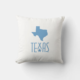 Symbolen van Texas, staat Texas, blauw Kussen